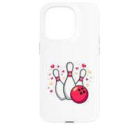 for The Love of Bowling Ball, épingles et cœurs Coque pour iPhone 15 Pro