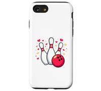 for The Love of Bowling Ball, épingles et cœurs Coque pour iPhone SE (2020) / 7/8