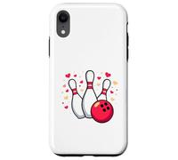 for The Love of Bowling Ball, épingles et cœurs Coque pour iPhone XR