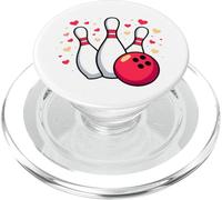 for The Love of Bowling Ball, épingles et cœurs PopSockets PopGrip pour MagSafe