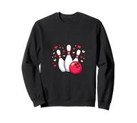 for The Love of Bowling Ball, épingles et cœurs Sweatshirt