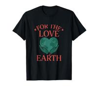 For the Love of Earth Globe en forme de cœur Eco Design T-Shirt