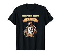 for The Love of Fluff I Cute Anthro Bear Character Artwork T-Shirt