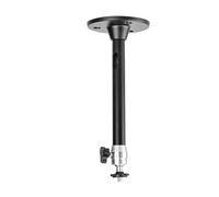 for trépied de projecteur Monopode en métal Universel de 6 mm, Support Mural au Plafond avec Cintre de 1/4 de Pouce for Mini caméra de projecteur YG300 HY300 Pro TDA6W(Black)