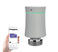 For Tuya Thermostat ZigBee pour une gestion efficace de la température du radiateur et un contrôle vocal (gris)