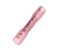 For un sertissage et une isolation sécurisés, 10 connecteurs thermorétractables bout à bout - AWG 26-10(Pink)