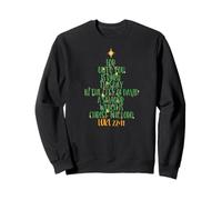 for Unto You is Born Chrisst Luke 2:11 Mème de Sapin de Noël Sweatshirt