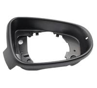 For VW for Golf 6 MK6 for Touran for Bora 2009-2015 Car Rearview Mirror Cap, Side Mirror Housing Frame Cover Glass Holder Exterior Mirror Support Frame(BLACK Right)