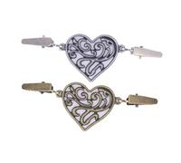 for Women Safety Cardigan Clip Chains Silver Pins Vintage Retro Sweater Collar Dresses Shawl Pearl Clips