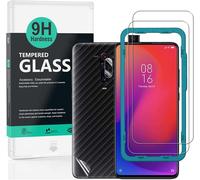 For Xiaomi Mi 9t/ K20/K20 Pro 6.39 Inches, 2 Pieces Tempered Glass, 9h Hardness Screen Protector, With 1 Piece Camera Protection, 1 Piece Back Film, Easy To Install