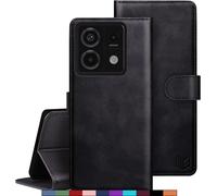 For Xiaomi Note 13 Pro 5g/Poco X6 5g Case, Pu Leather Wallet Case Rfid Blocking Magnetic Card Slots - Black