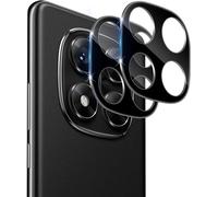 For Xiaomi Note 14 Pro 5g /Poco X7 5g Camera Protection, 2 Pieces 9h Hardness Ultra Hd Tempered Glass Film, Bubble Free Anti-Scratch Ultra Resistant Film Camera Screen Protector - Black