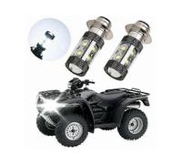 For Yamaha ATV H6M LED Headlight Bulbs - 100W 6000K White Light for Raptor 700, Banshee 350 & More (2-Pack) 2025