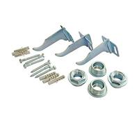 Somatherm - Kit 3 fixations pour radiateur alu + 2 réductions M1 (26/34)-F1/2 (15x21) laiton nickelé