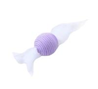 For Your Pet Balle de dentition en coton pour chat, hochet sable intégré, corde interactive pour l'exercice et le jeu, diamètre, rose macaron, bleu, violet, idéal pour chatons d'intérieur violet B