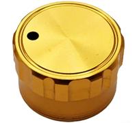 For Zeorshis Moulinet de pêche mécanique avec design émetteur sonore interne en alliage d'aluminium CNC Pièce de rechange (doré)