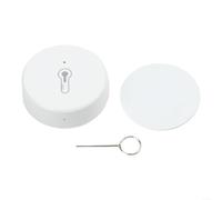 for zigbee 3.0 Capteur de température et d'humidité sans fil avec précision ± 0,3 °C pour automatisation, compatible avec appareil de contrôle climatique intelligent, blanc