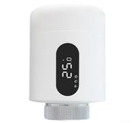for zigbee Valve de contrôle de température intelligente pour application Tuya/Smart Life, vanne de radiateur thermostatique double mode avec capteurs internes et au sol, entretien automatique