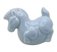 FOR ZODIAC Bouton de placard en céramique - 31 mm de diamètre × 57 mm de hauteur Vert clair/Bleu/Rose/Jaune/Blanc/Beige Poignée en poterie et laiton pour armoires, meubles TV et armoires à chaussures