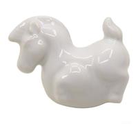 FOR ZODIAC Bouton de placard en céramique - 31 mm de diamètre × 57 mm de hauteur - Vert clair/bleu/rose/jaune/blanc/beige, poterie et poignée en laiton pour armoires, meubles TV et armoires à