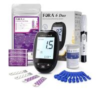 FORA 6 Duo KETO - Kit de test bien-être | 10 Bandelettes de test de la cétonémie | Ensemble pratique pour suivi nutritionnel et gestion de l’énergie à la maison
