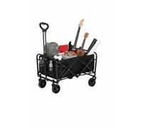 Fora Chariot de Transport Pliable avec Grandes Roues - Chariot Multifonction pour Plage, Camping, Jardin et Shopping | Structure résistante, poignée Extensible réglable, Tissu imperméable, Charge