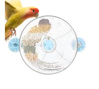 Foraging Feeder For Birds - Colorful Parakeet Training Toy | Parrot Feeder Wheel And Gnawing Food Box For Conures, Cockatoos, Cockatiels, Budgies, Interactive Bird Enrichment