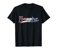 Foraging Mushroom Hunter Distressed American USA T-Shirt