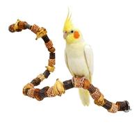 Foraging pour Oiseaux Perchoir Bois Naturel Décoratif Anti-Morsure