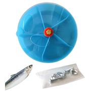 Foraging Toys for Birds, Creative Parrot Foraging Toys, ABS Parrots Chewing Toy, Intelligence Development Training Tool, Compartmented Food Box, Interactive Wheel Feeder, 13x13cm