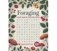 Foraging word search activity book: Canada edition. Mushroom activity word game book for adults.
