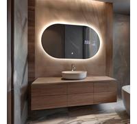 FORAM Miroir 120x100 cm Oval TST107 gl1x33, LED, sur Mesure