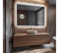 FORAM Miroir 160x100 cm Rond ZOA141 gl1x33, LED, sur Mesure