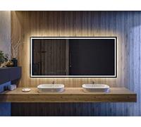 FORAM Moderne Miroir avec LED Illumination Salle de Bain avec Accessoires - sur Mesure - LED Lumineux Miroir avec Éclairage intégré L49