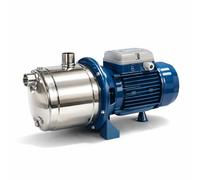 FORAS JXF106N/2T Pompe à eau centrifuge auto-amorçante 1 CV 400 V Courant triphasé Débit max. 63 L/min Boîtier en acier inoxydable pour l'irrigation du jardin et l'utilisation de l'eau de pluie