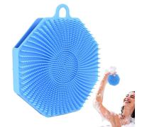 Forateur de douche en silicone, épurateur de bain en silicone pour le corps | Accessoires de bain doux, exfoliant pour la peau, masseur capillaire, éponges de douche