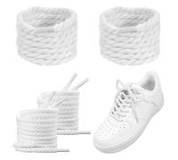 Forbabe Lacets épais pour Air Force 1, diamètre 10 mm, lacets pour baskets - Corde ronde en coton torsadé - Pour chaussures de sport, chaussures de sport, Diamètre : 10 mm - 120 cm, /