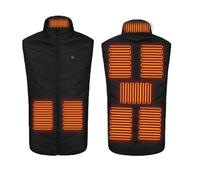 forbany Heatcore V215 - Veste Chauffante sans Manches Homme,12h de Confort Thermique Durable, Tissu Coupe-Vent Anti-Tempête (FR/ES, Alpha/lettres, L, Taille normale, Taille normale, Noir)