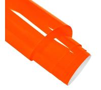 FORBELL Film pour traceur textile, 30,5 cm x 6,1 m Film vinyle de transfert thermique flexible (orange fluo, D, 6,1 m)
