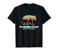 Forbidden Drive Pennsylvania Ours de randonnée en famille d'été T-Shirt
