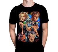 Forbidden Planet Mens Black T-Shirt Gothic Sci-FI Halloween Fashion Movie Poster Tshirt Hemden(Medium)