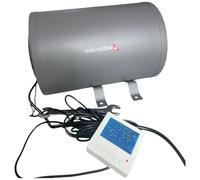 FORÇA Swiss Outdoor S.O. Chauffe-eau pour camping-car 6 l 12 V 200 W avec écran LCD Élément de commande pour caravane, camping-car, chaudière Alimentation en eau chaude