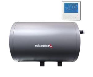 FORÇA Swiss Outdoor S.O. Chauffe-eau pour camping-car 6 litres 12V 200W avec écran LCD, élément de commande, caravane, camping-car, chaudière, alimentation en eau, chauffe-eau, eau chaude