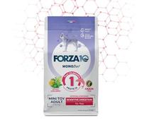 Force 10 chien petit / mini adulte mono goût poisson aliment complet monoprotéique pour chiens adultes de petite taille, hypoallergénique, digestion sensitive, lot de 1,5 kg.
