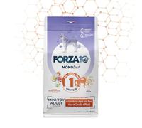 Force 10 Chien Small/Mini Adult Mono Goût Cheval et Poiselles, Aliment complet monoprotéique pour chiens adultes de petite taille, hypoallergénique - Lot de 1,5 kg.