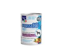 Force 10 Diet Humide Chien Goût CHEVAL avec RIS, aliment complet monoprotéique pour chiens adultes de toutes tailles et races | 6 boîtes de 400 grammes chacune.