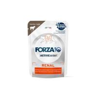 Force 10 Humide Chat RENAL, aliment complet diététique pour chats adultes de toutes tailles et races souffrant de troubles rénaux goût agneau, pour chats | 12 sachets de 80 grammes chacun.