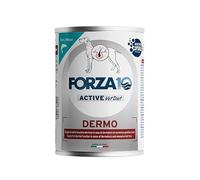 Force 10 Humide Chien DERMO, aliment complet diététique pour chiens adultes de toutes tailles et races hypoallergénique goût poisson, dermatologique, pour chien | 6 boîtes de 400 grammes chacune.
