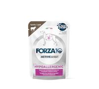 Force 10 Humide Chien HYPOALLERGENIC, aliment complet diététique pour chiens adultes de toutes tailles et races hypoallergénique goût poisson et agneau, pour chiens | 12 sachets de 100 grammes chacun.