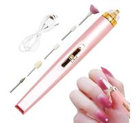 Force à ongles électrique - File d'ongles sans fil, ensemble de pédicure | Fichier E rechargeable avec plusieurs bits, machine de polissage à faible vibration pour les professionnels des débutants et